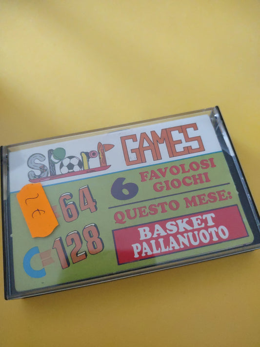 Cassetta commodore sport games c64 e 128
