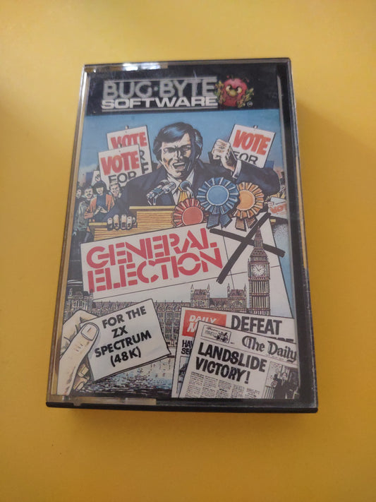 Cassetta ZX spectrum Sinclair bug byte software general election