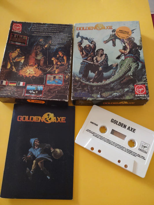 Cassetta computer Amstrad Golden axe Virgin games