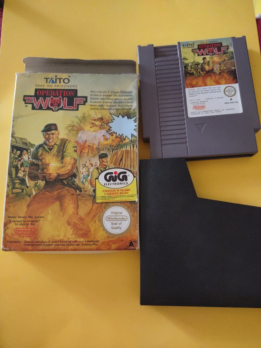 Gioco Nintendo NES taito operation Wolf  gig