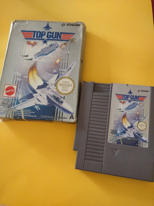 Gioco Nintendo NES top gun konami Mattel PAL A