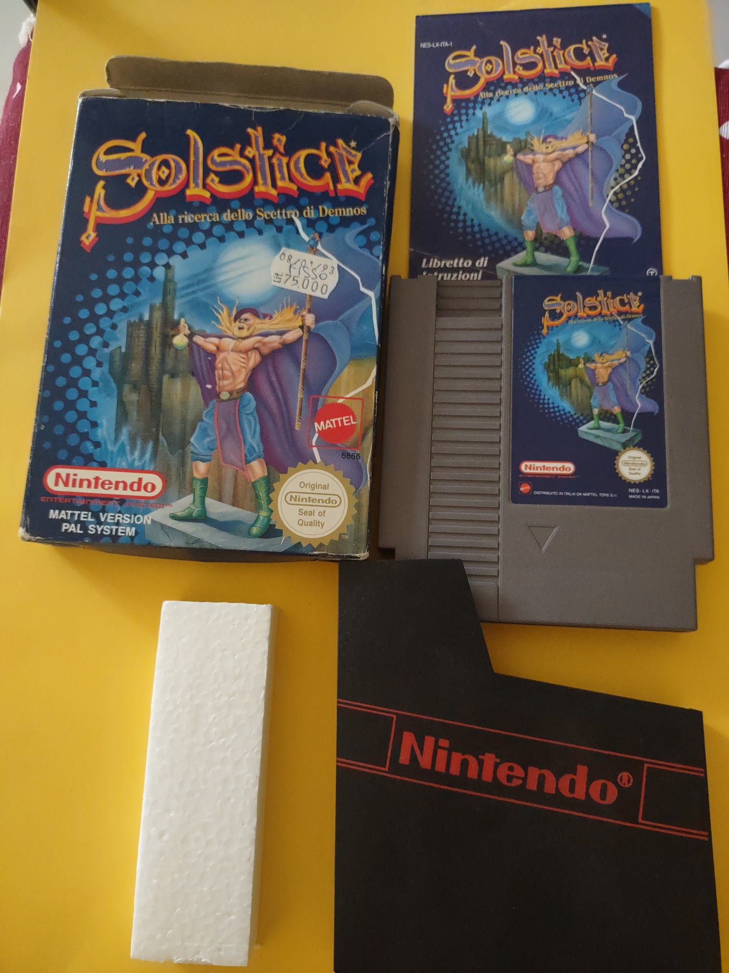 Gioco Nintendo NES solstice alla ricerca dello scettro di demnos