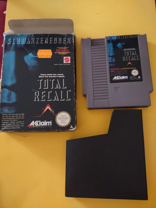 Gioco Nintendo NES Schwarzenegger Total recall Mattel akklaim