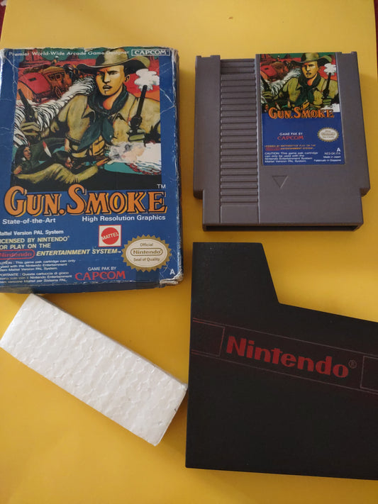 Gioco Nintendo NES capcom gun smoke Mattel PAL A ita