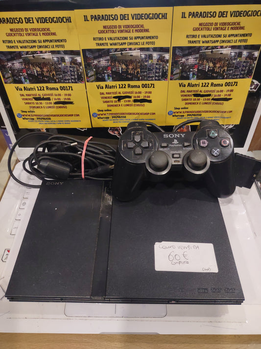 Console PlayStation PS2 slim con cavi controller Sony Black