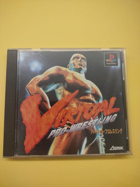 Un gioco PlayStation PS1 virtual Pro wrestling jap