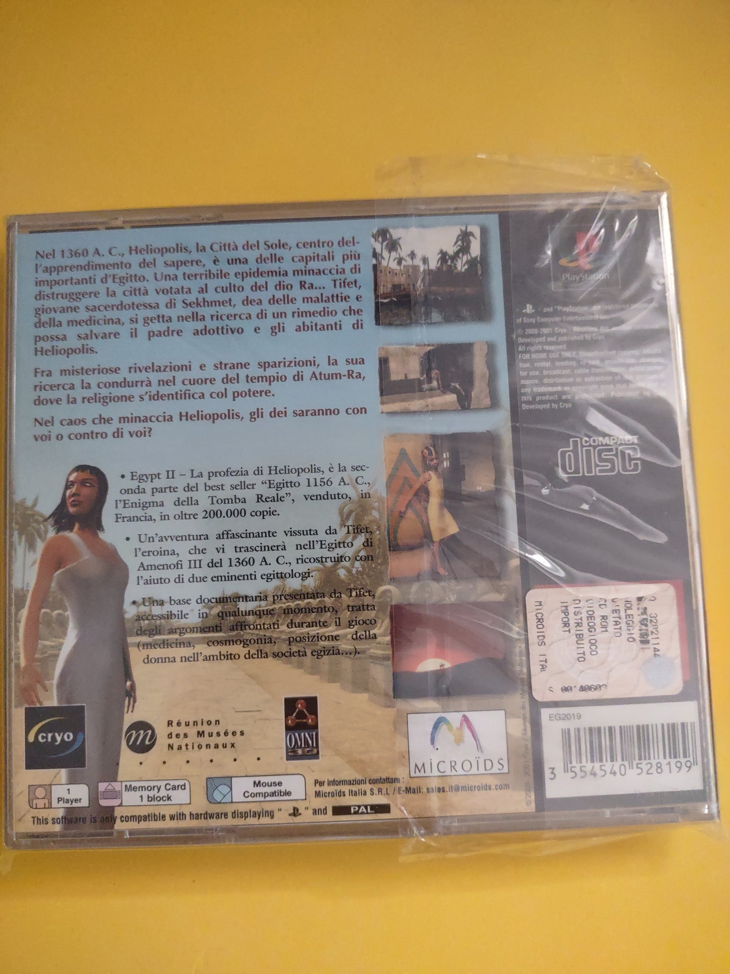 Gioco PlayStation PS1 ITA egypt 2 la profezia di heliopolis