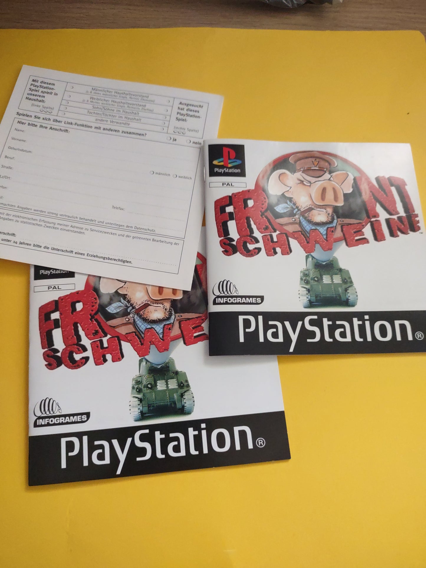 Gioco PlayStation PS1 hogs of war frontschweine