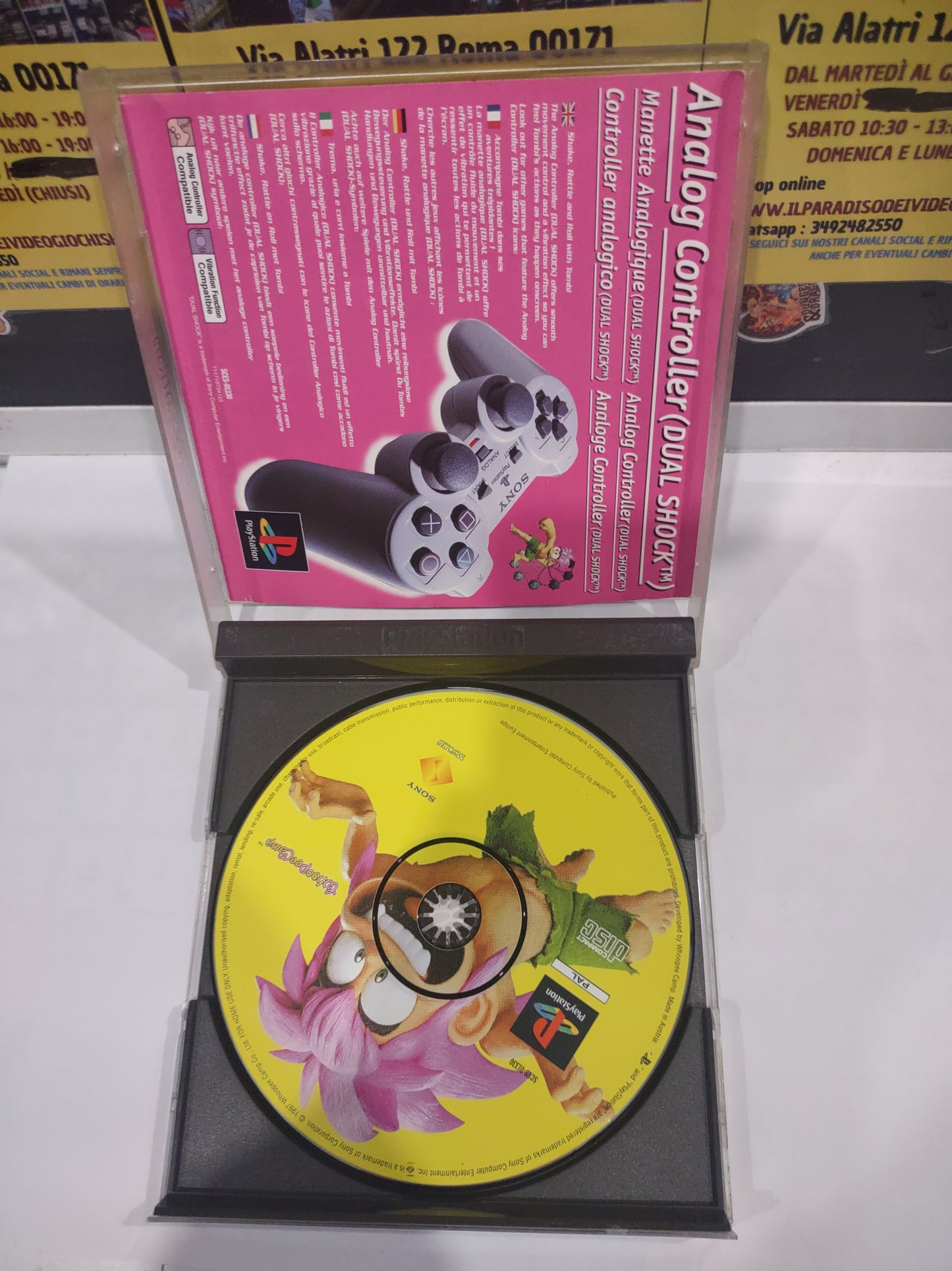 Gioco PS1 PlayStation tombi 1 no istruzioni