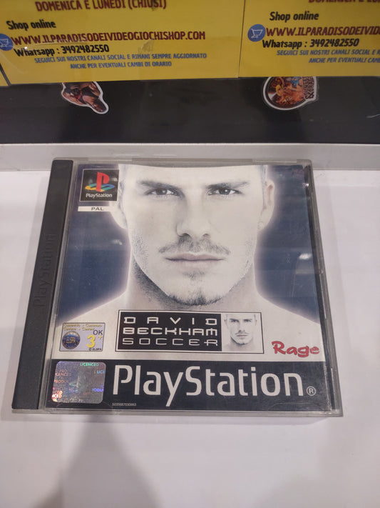 Gioco PlayStation PS1 David Beckham soccer