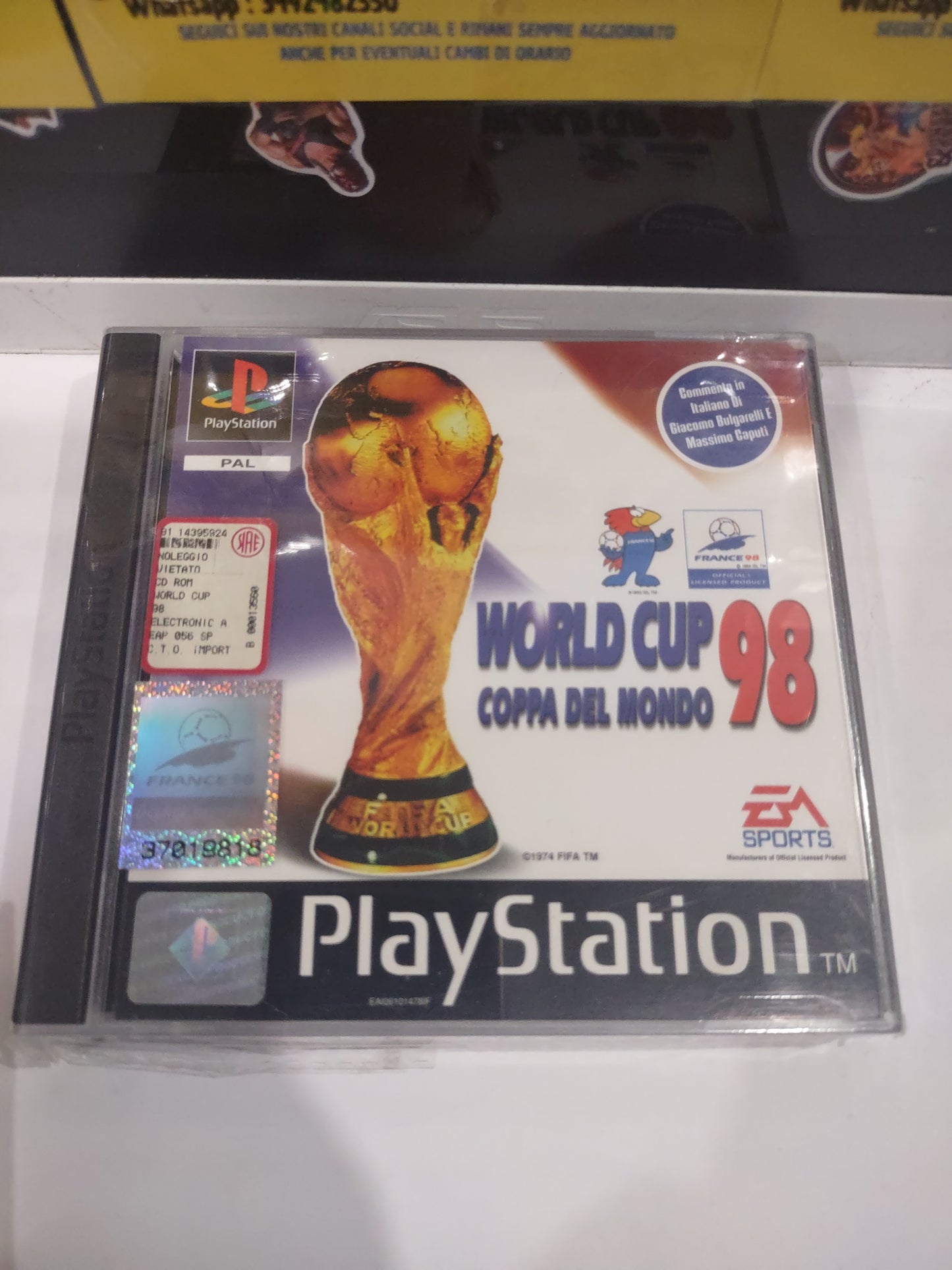 Gioco PlayStation PS1 world Cup 98 coppa del Mondo