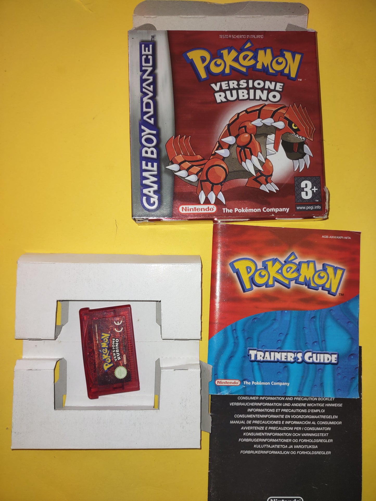 Gioco Nintendo Gameboy gba Advance Pokémon versione rubino