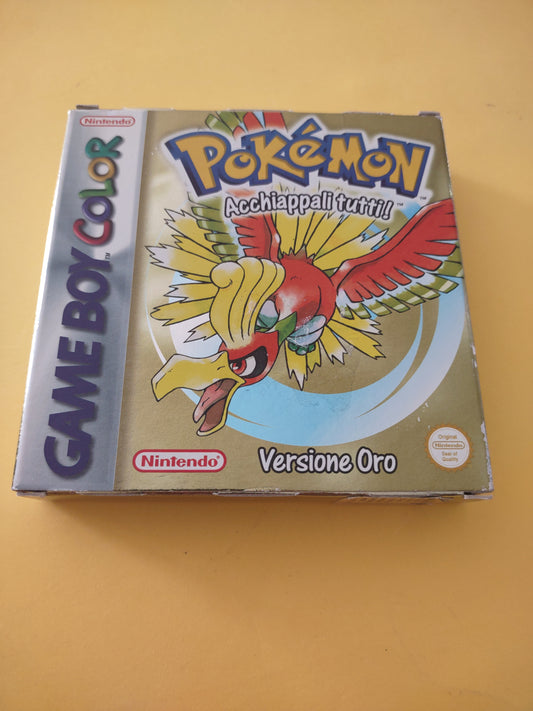 Gioco Nintendo Gameboy color GBC Pokémon versione oro
