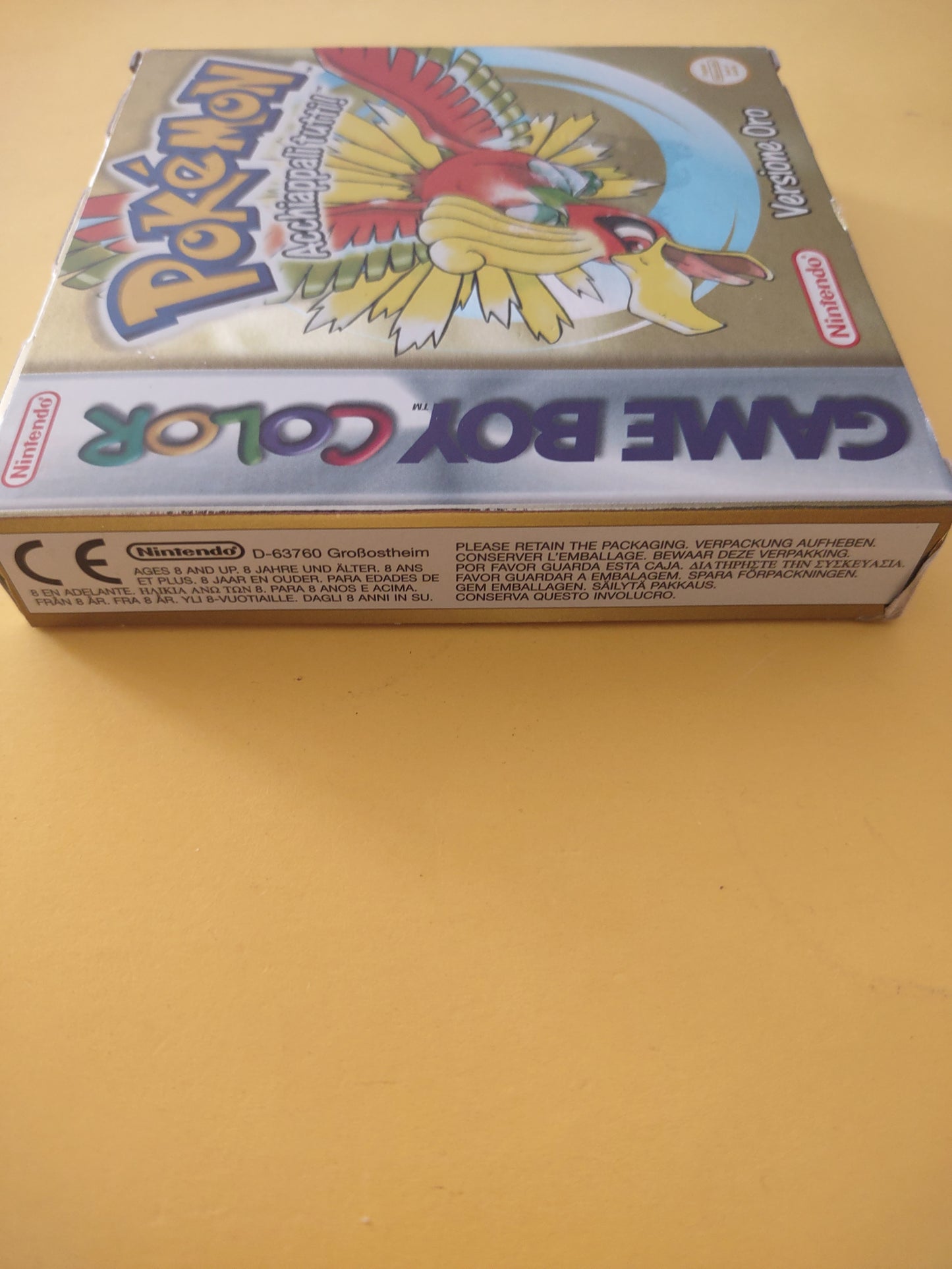 Gioco Nintendo Gameboy color GBC Pokémon versione oro