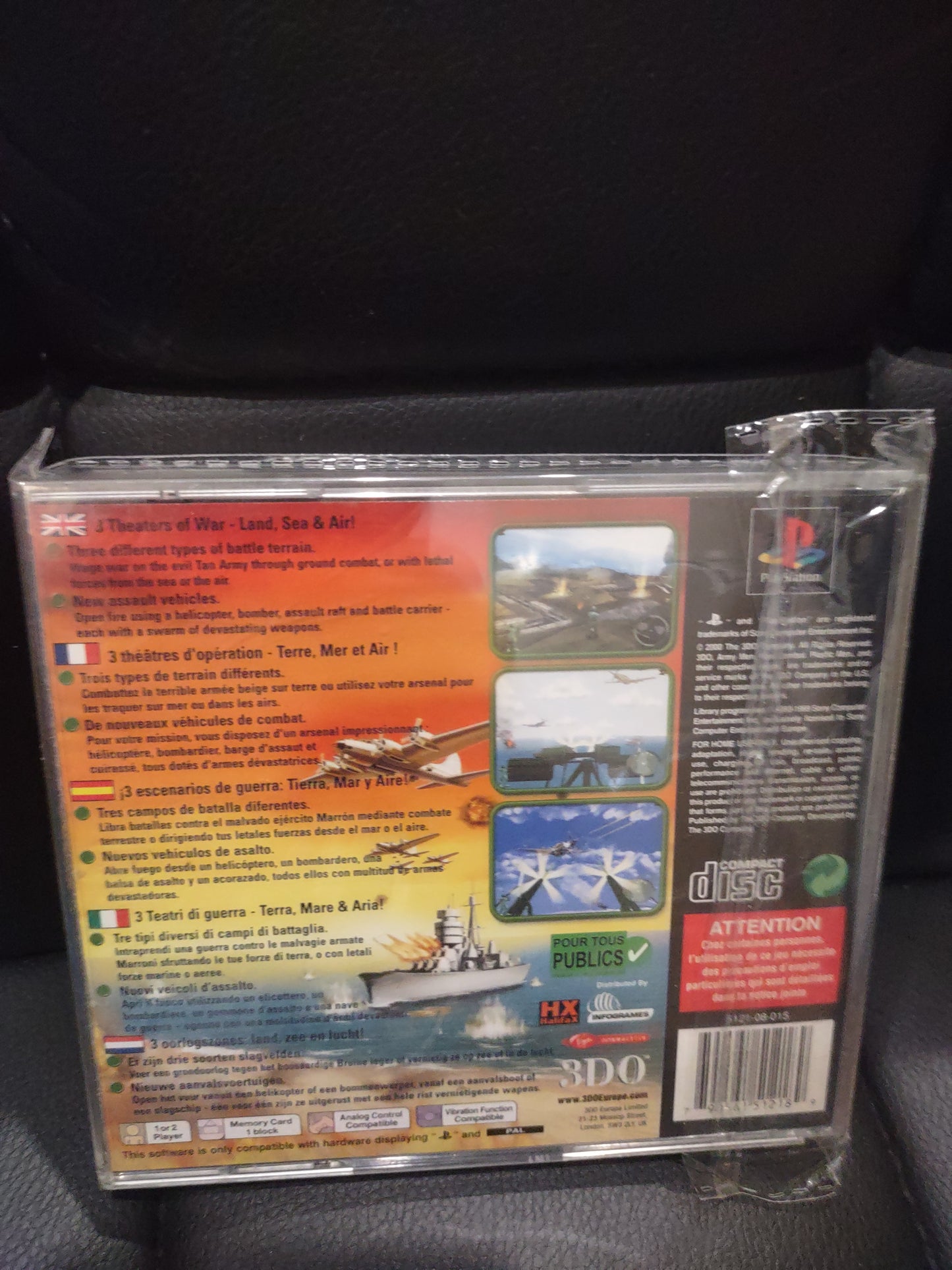 Gioco PlayStation PS1 army men Land Sea air