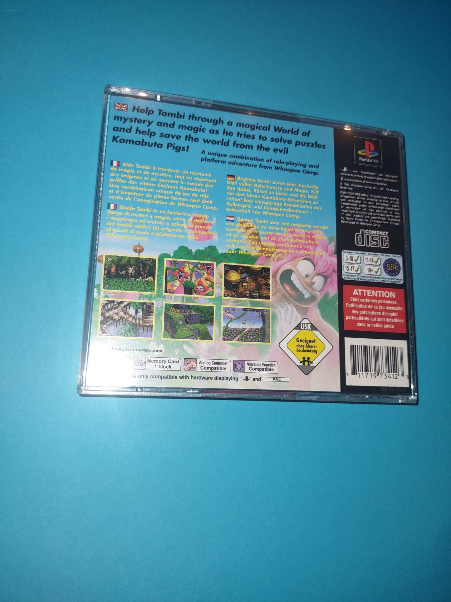 Gioco PlayStation PS1 PAL tombi ! Sony