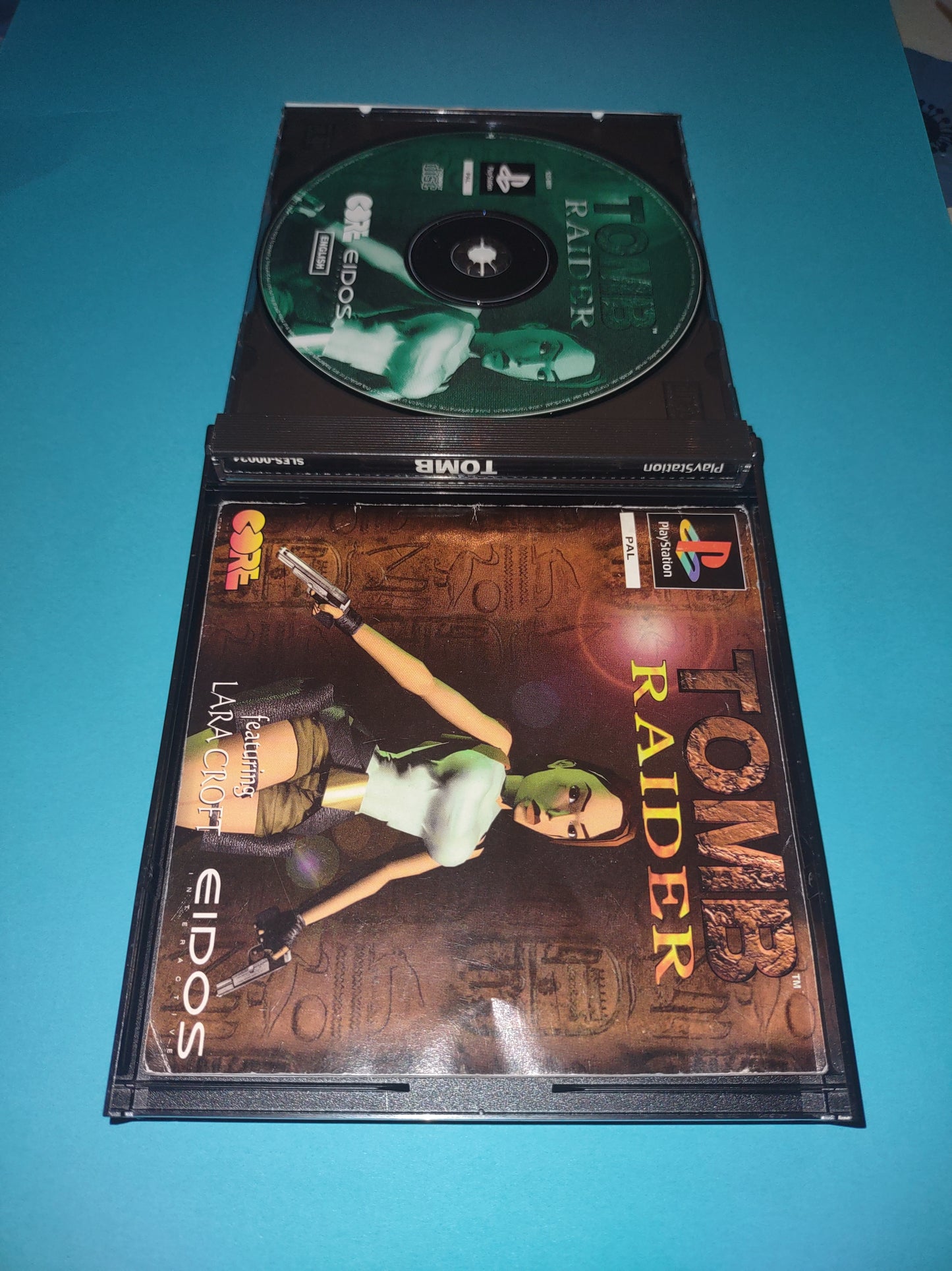 Gioco PlayStation PS1 big box ita tomb Raider 1 PAL