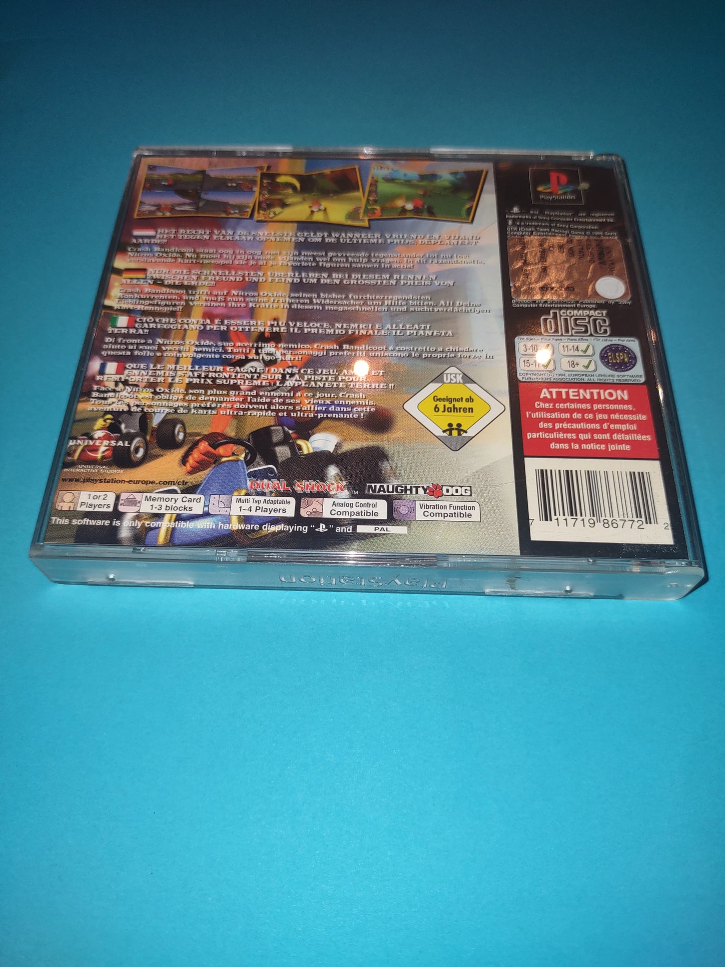 Gioco PlayStation PS1 CTR crash team racing
