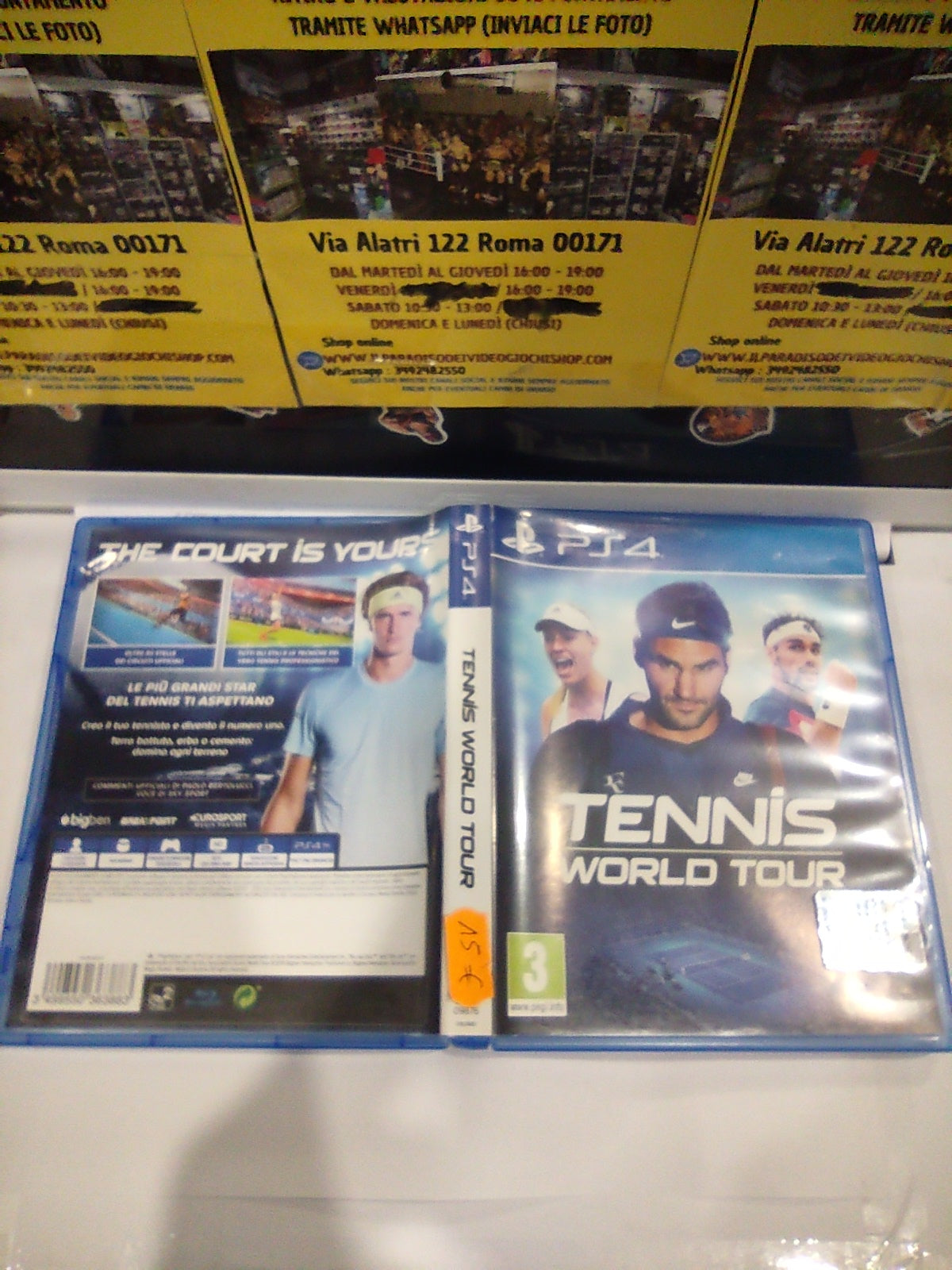 Gioco PlayStation PS4 tennis world tour