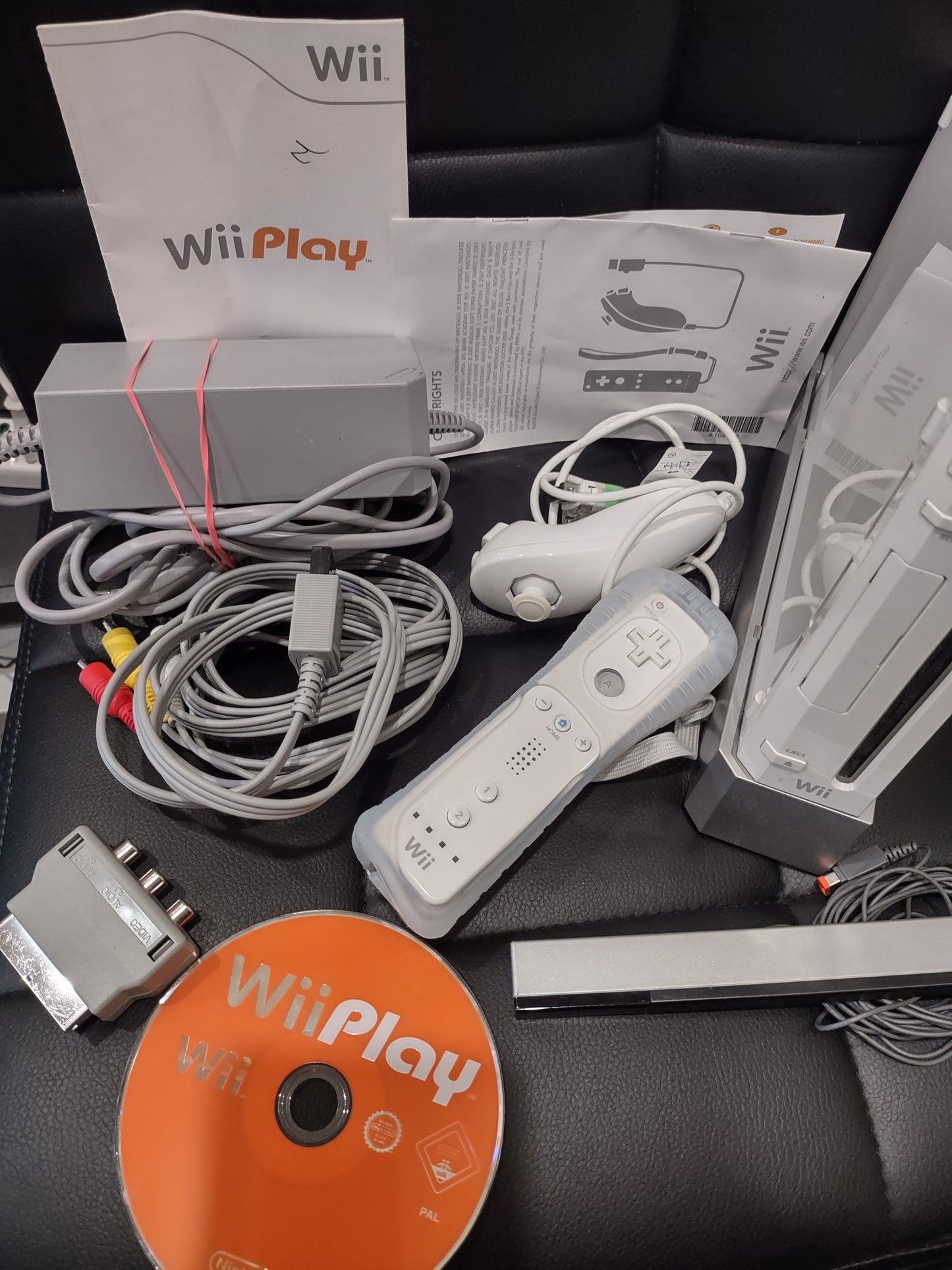 Console Nintendo Wii White con cavi gioco Wii play incluso F2