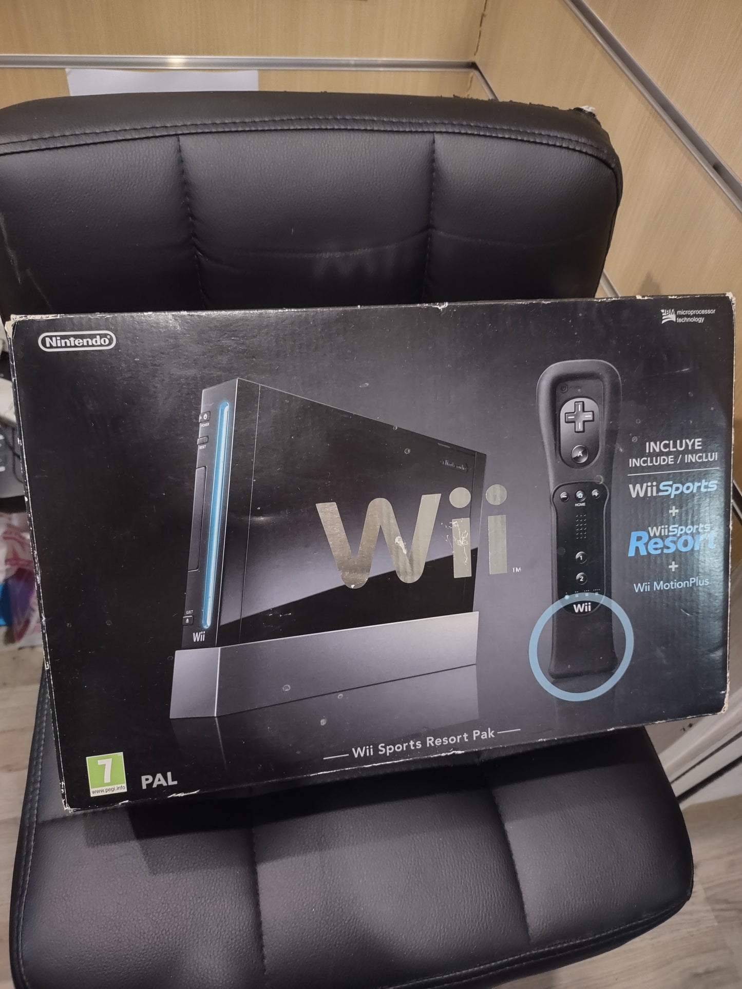 Console con scatola Nintendo Wii black nera con motion plus