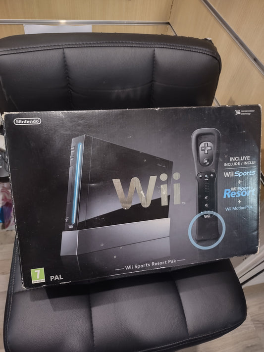 Console con scatola Nintendo Wii black nera con motion plus