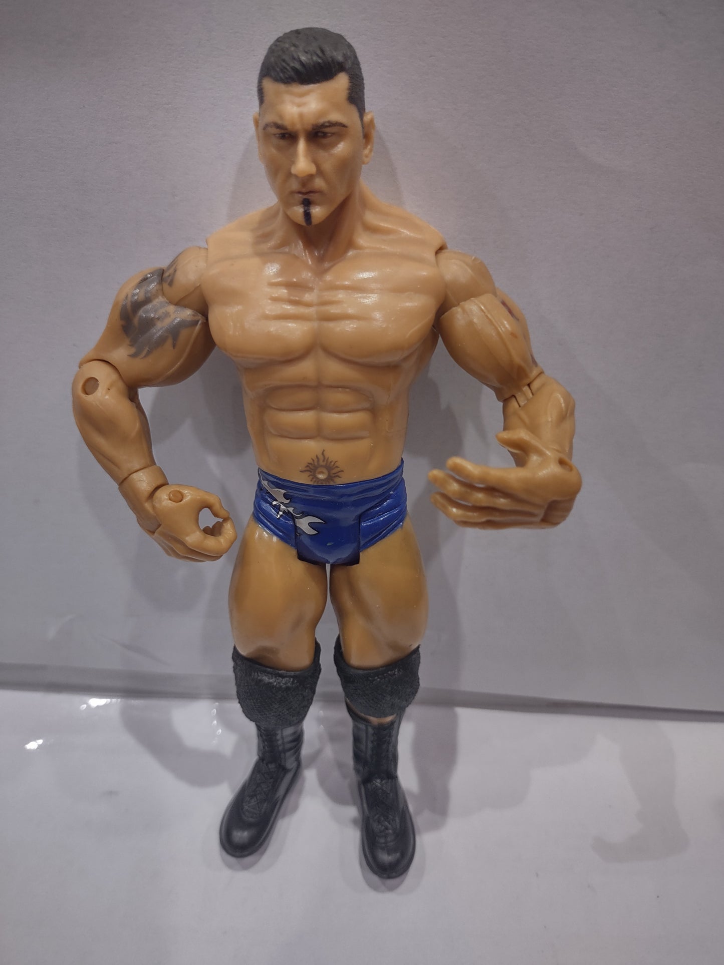 WWE figure jakks wrestling Batista blu pant