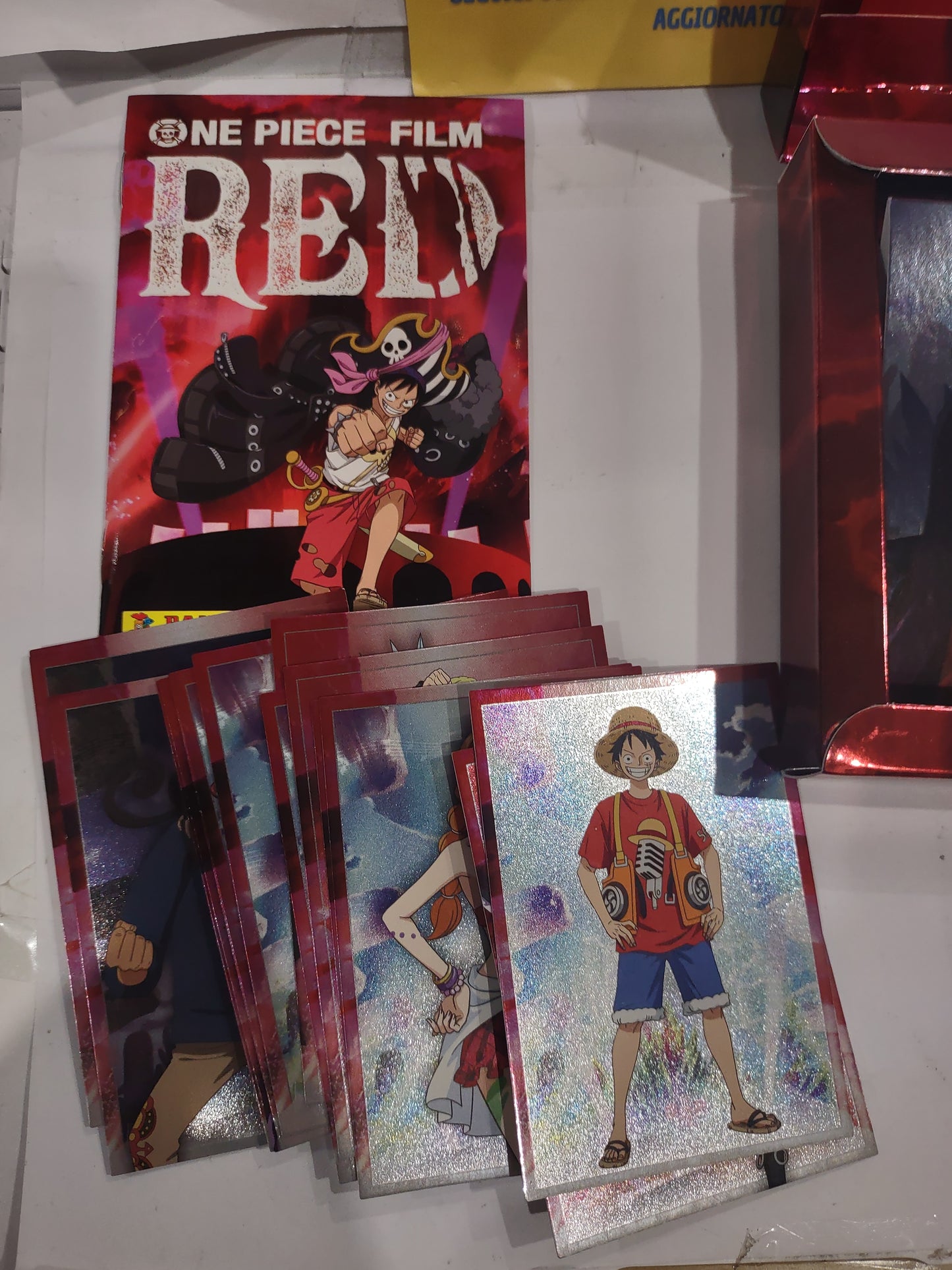 Panini collectors box limited edition One piece film Red