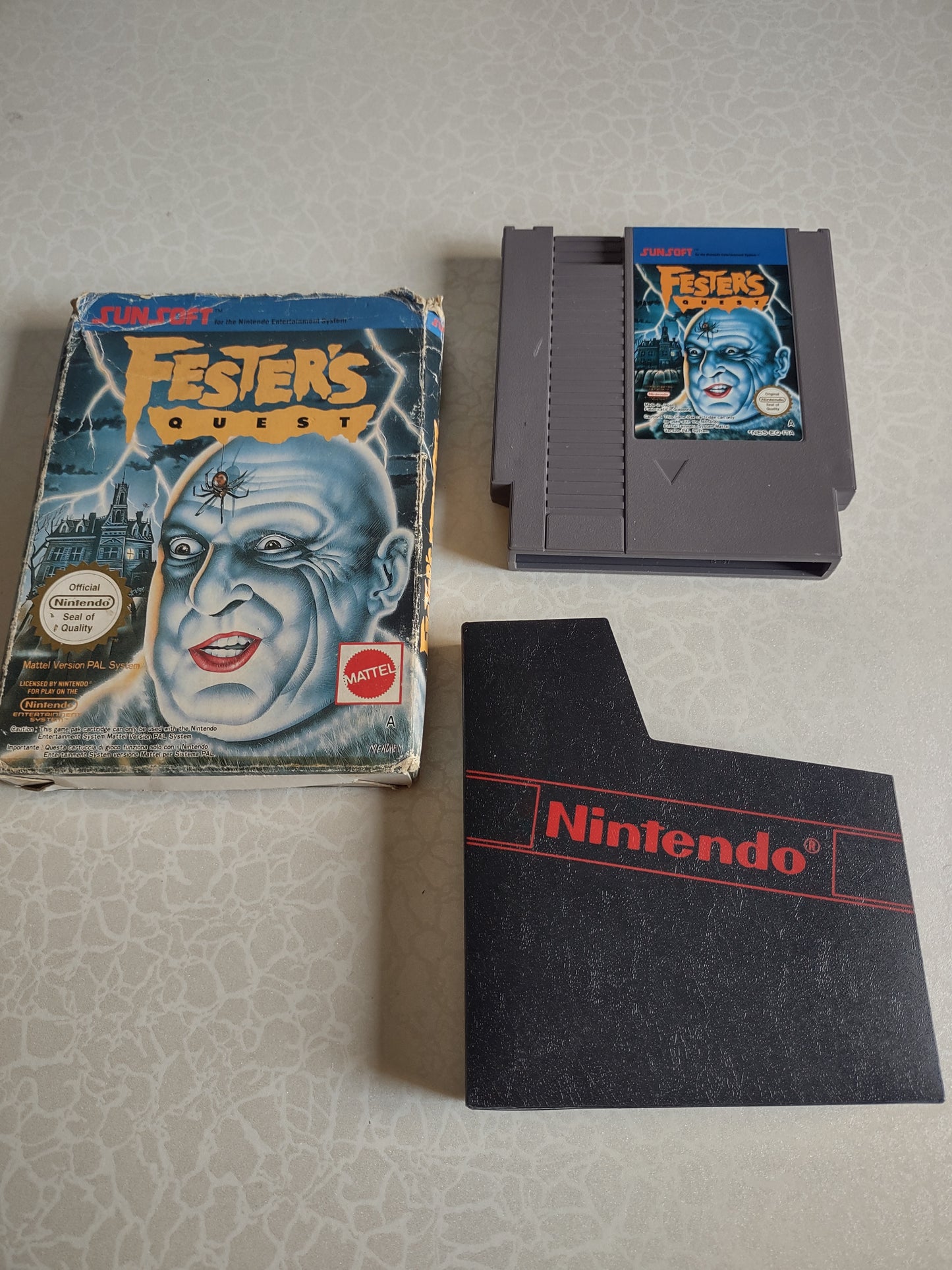 Gioco Nintendo nes fester's Quest PAL A the family Addams