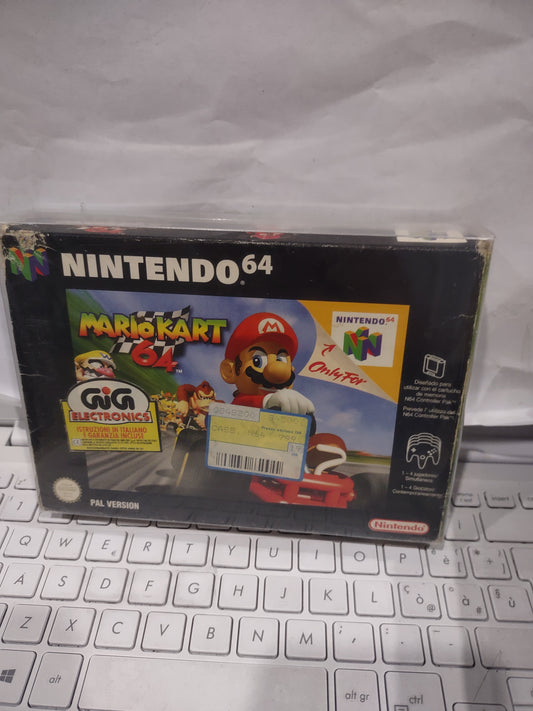 Gioco Nintendo 64 n64 Mario kart gig con scatola istruzioni