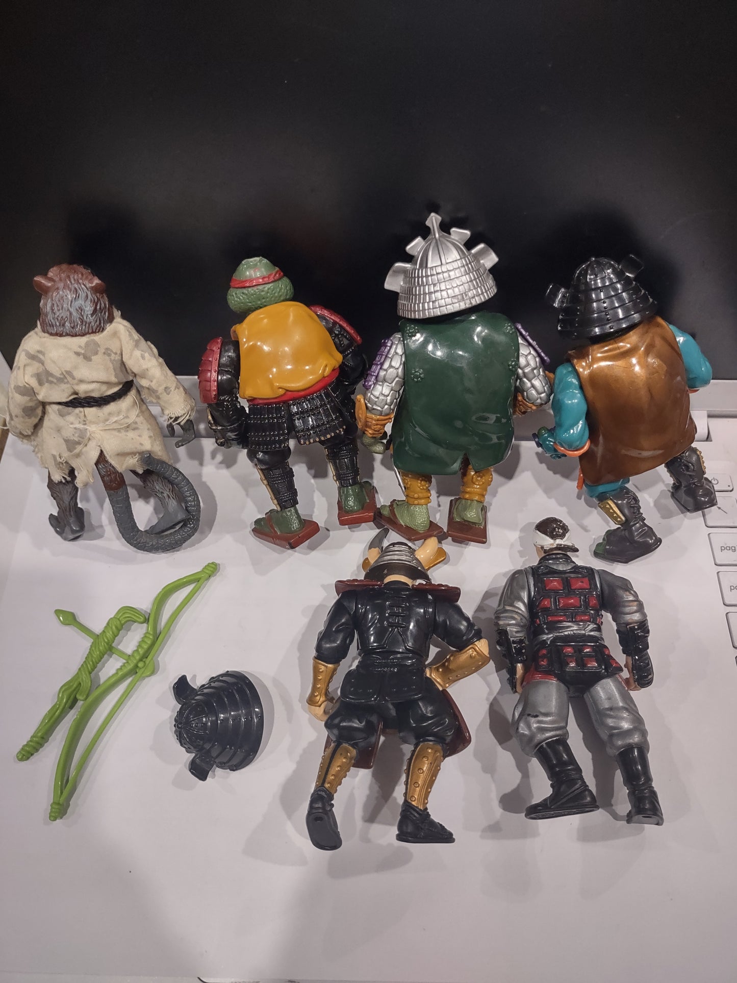 Lotto action figures TMNT ninja turtles movie samurai Splinter shredder film tartarughe