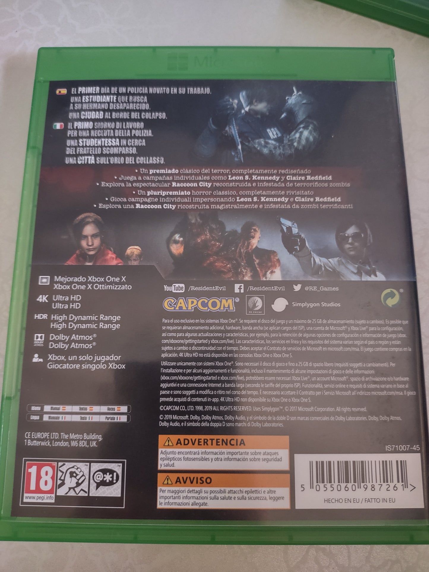 Gioco Xbox One Resident evil 2