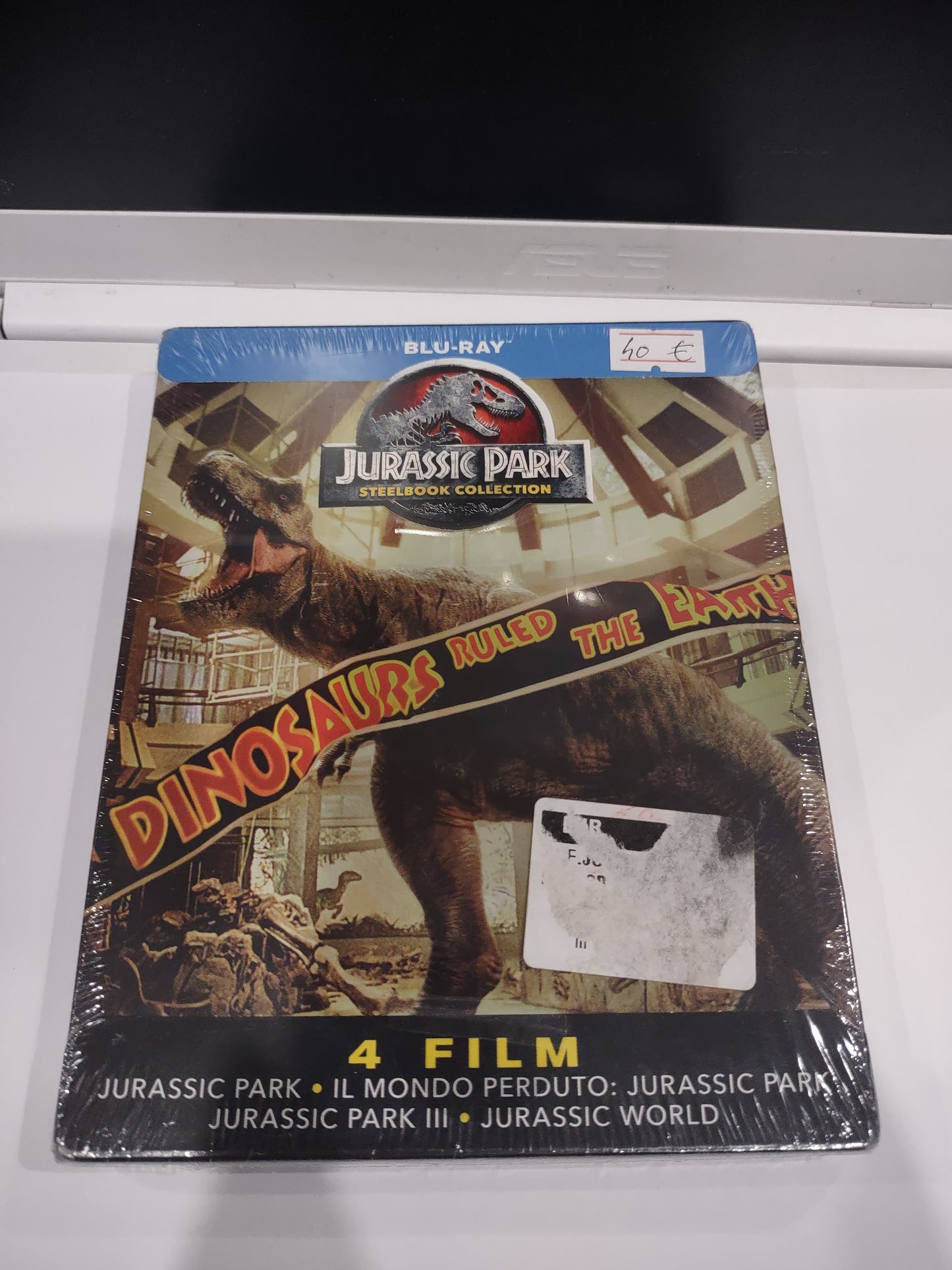 Cofanetto blu-ray 4  film Jurassic Park steelbook collection