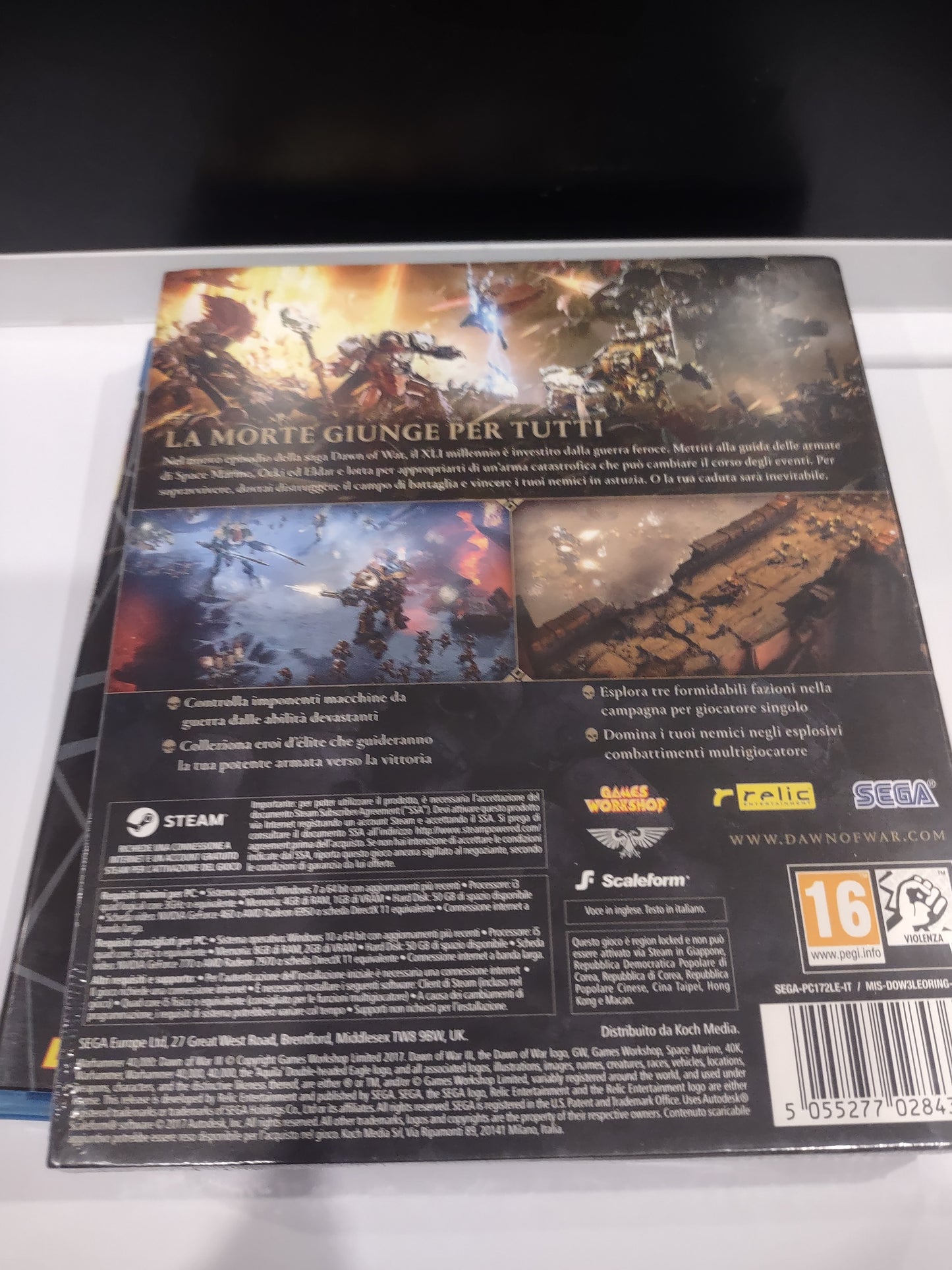 Gioco PC computer nuovo sigillato Warhammer 40.000 Dawn of war 3 limited edition