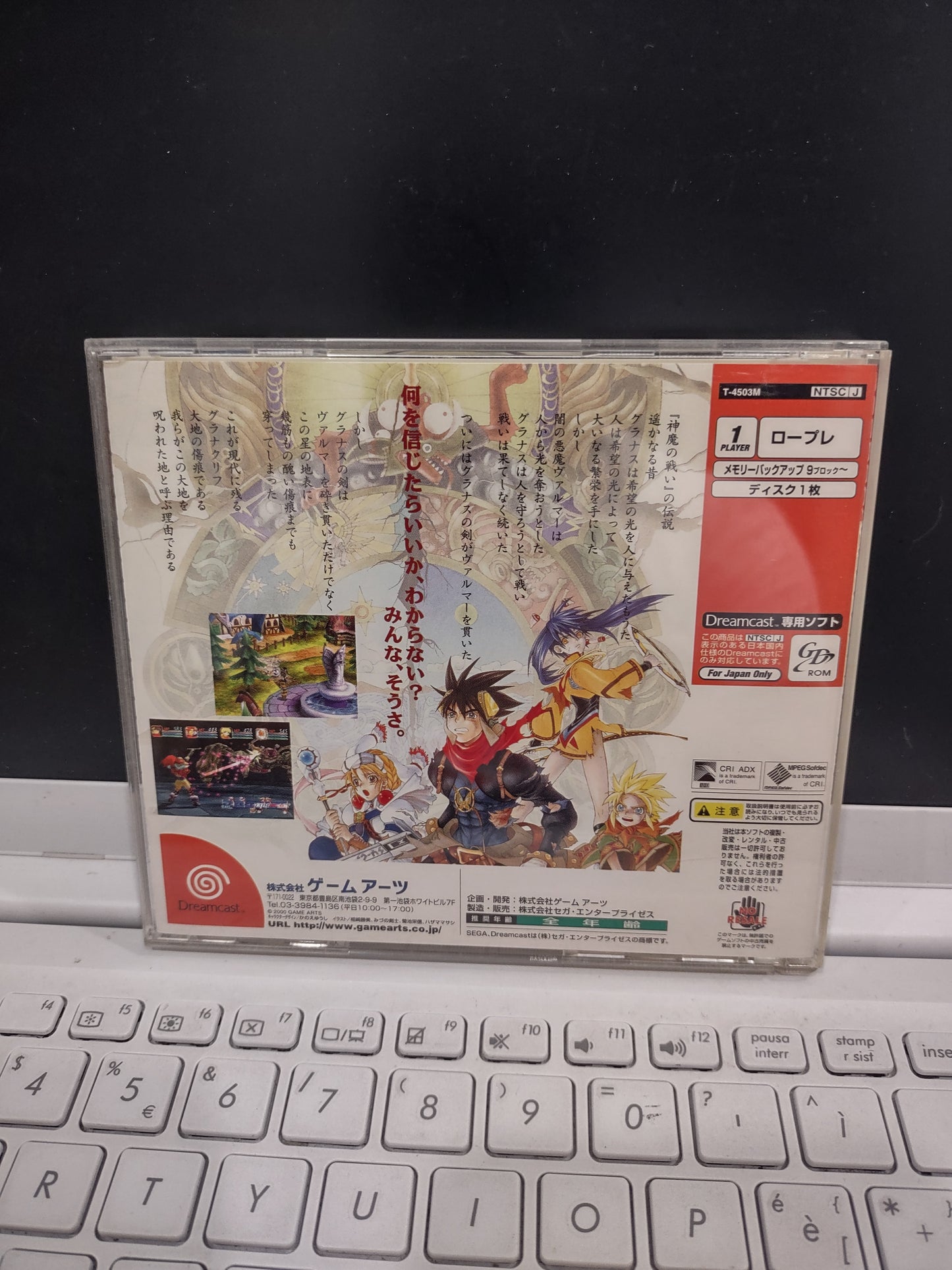 Gioco sega Dreamcast jap grandia 2