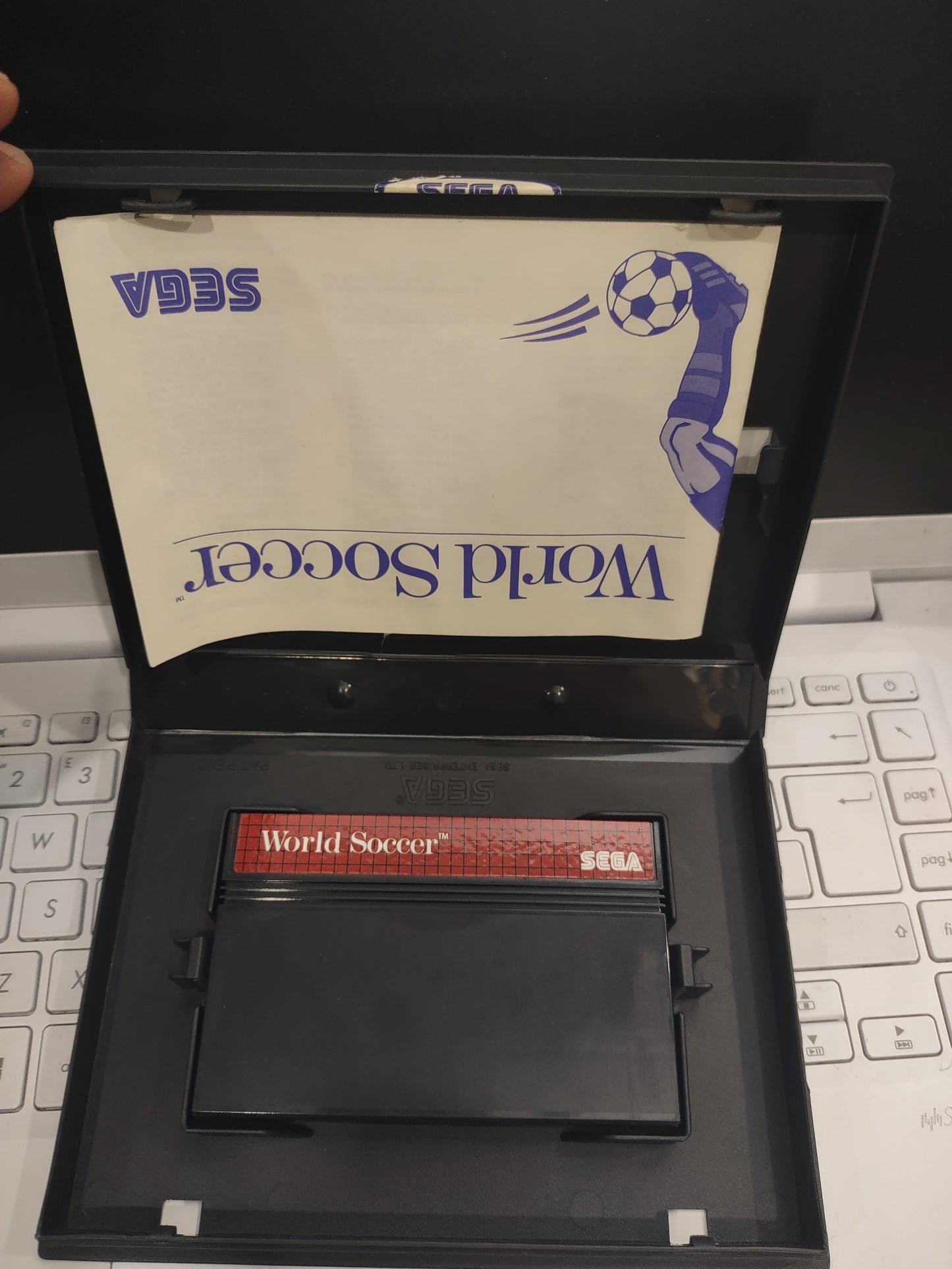 Gioco sega master system world soccer cartridge