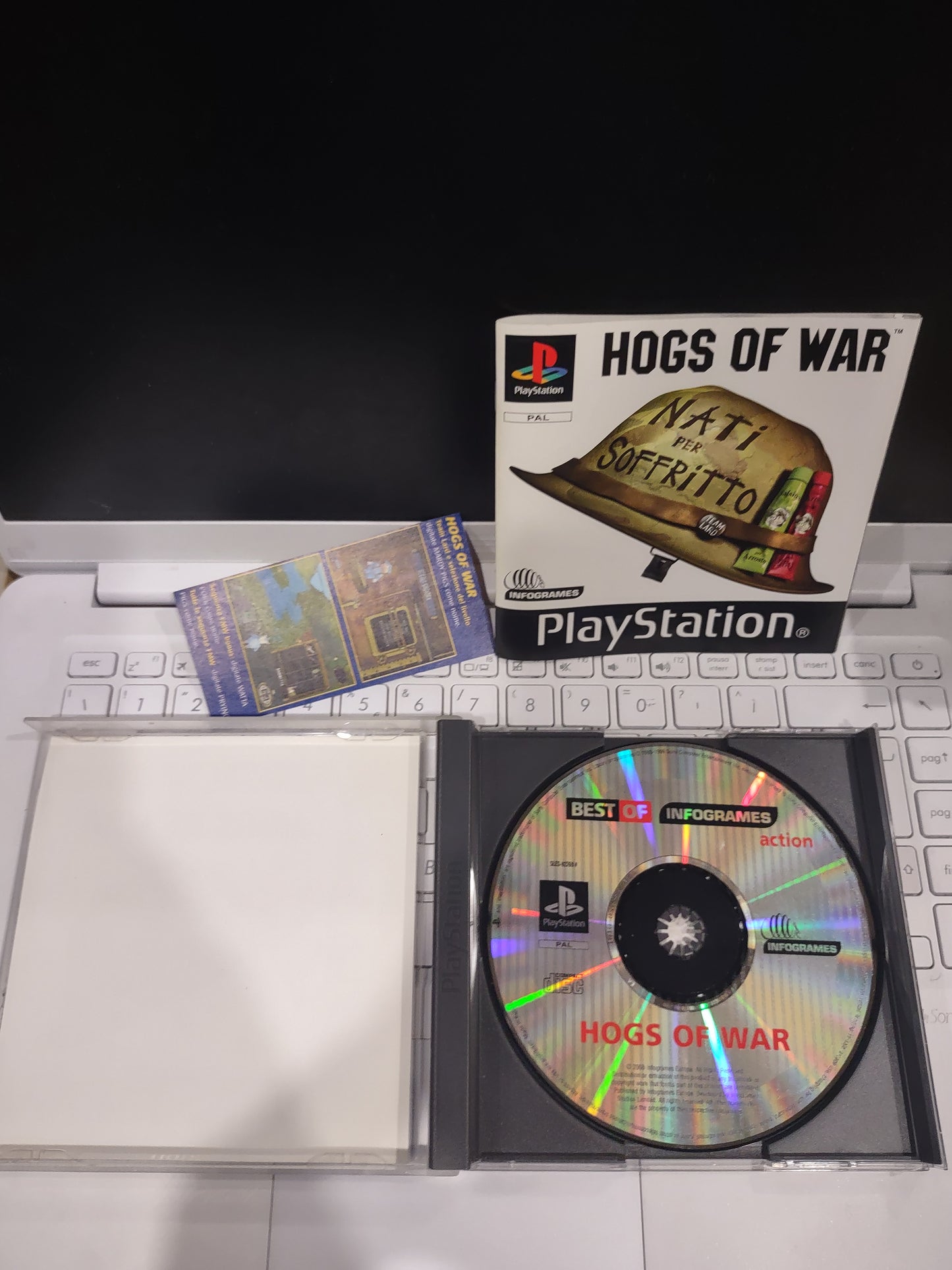 Gioco raro PlayStation PS1 hogs of war PAL ita