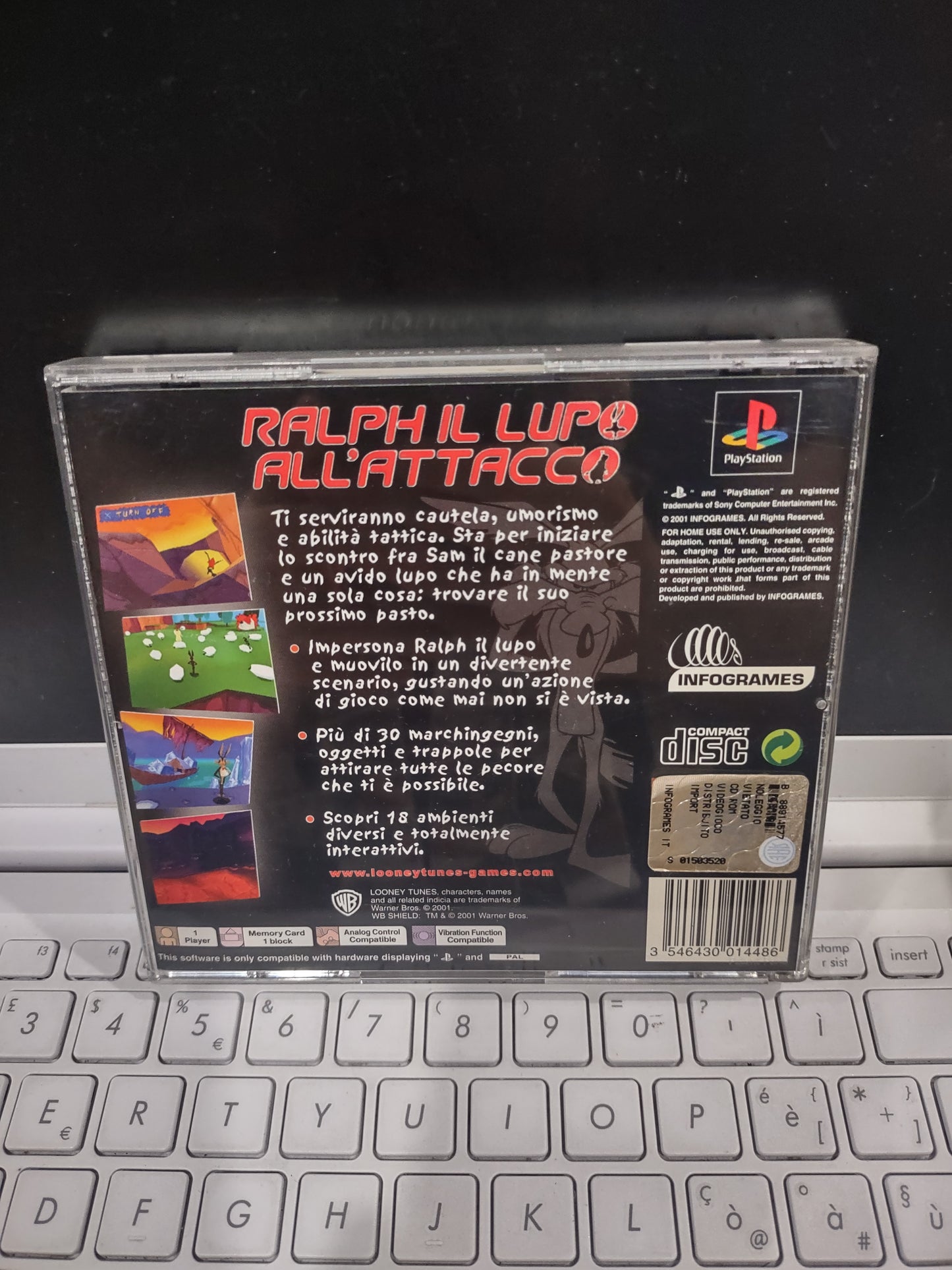 Gioco PlayStation PS1 Ralph il lupo all'attacco PAL ita