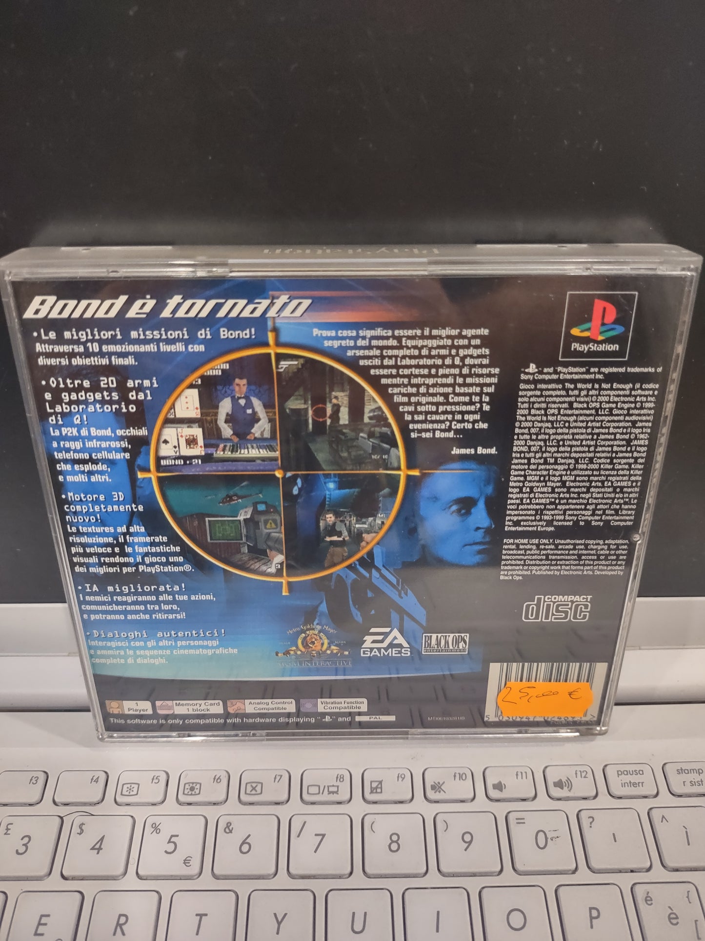 Gioco PlayStation PS1 007 the world is not enough