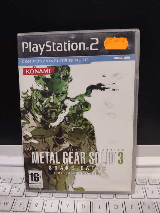 Gioco PlayStation PS2 metal Gear solid 3 Snake eater