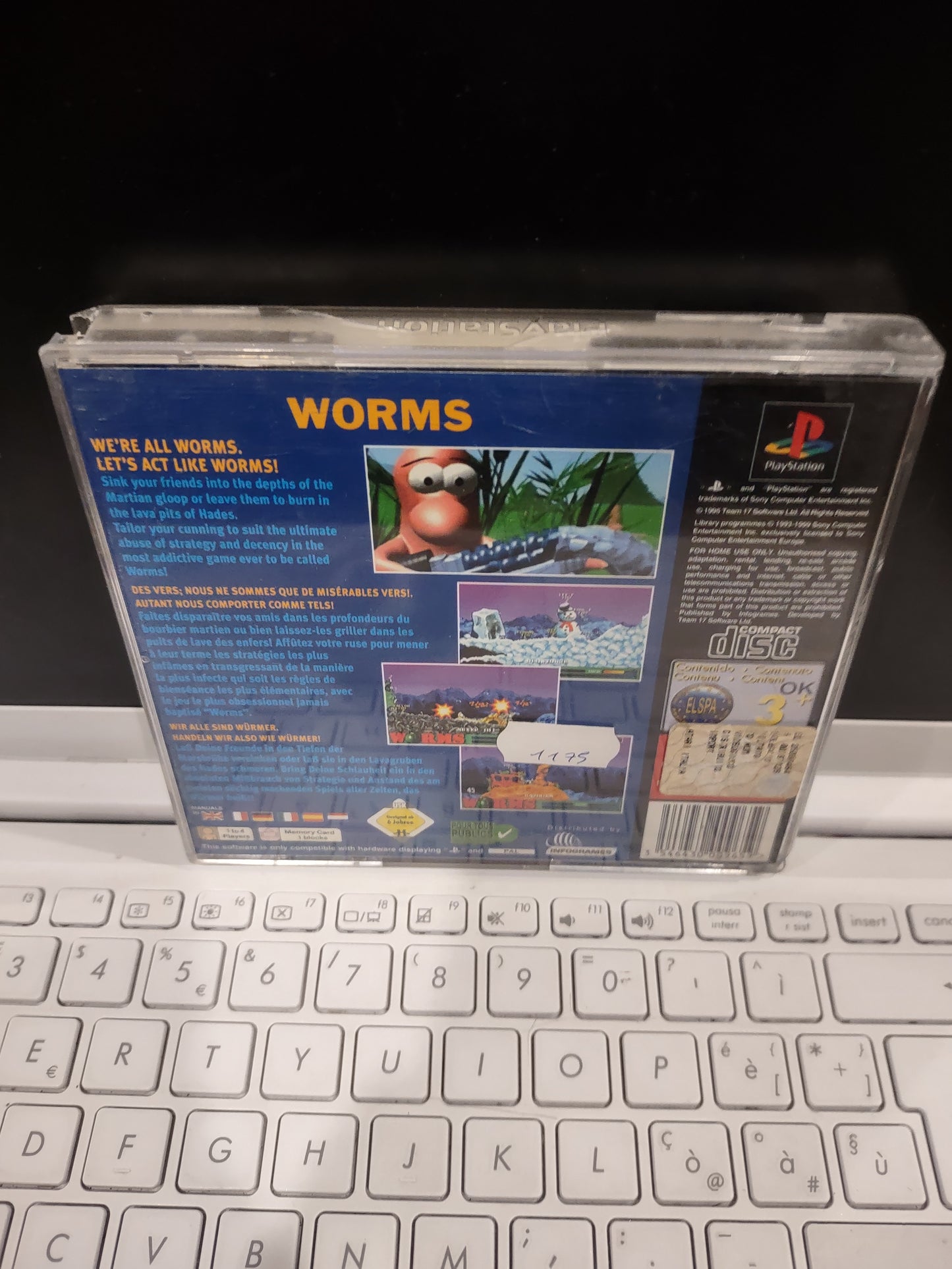 Gioco PlayStation PS1 PAL Worms