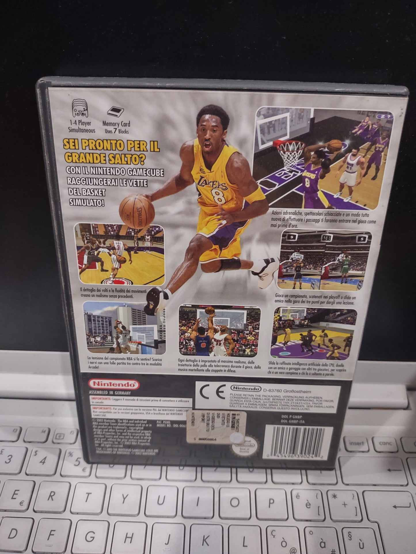 Gioco Nintendo GameCube NBA courtside 2002 ita