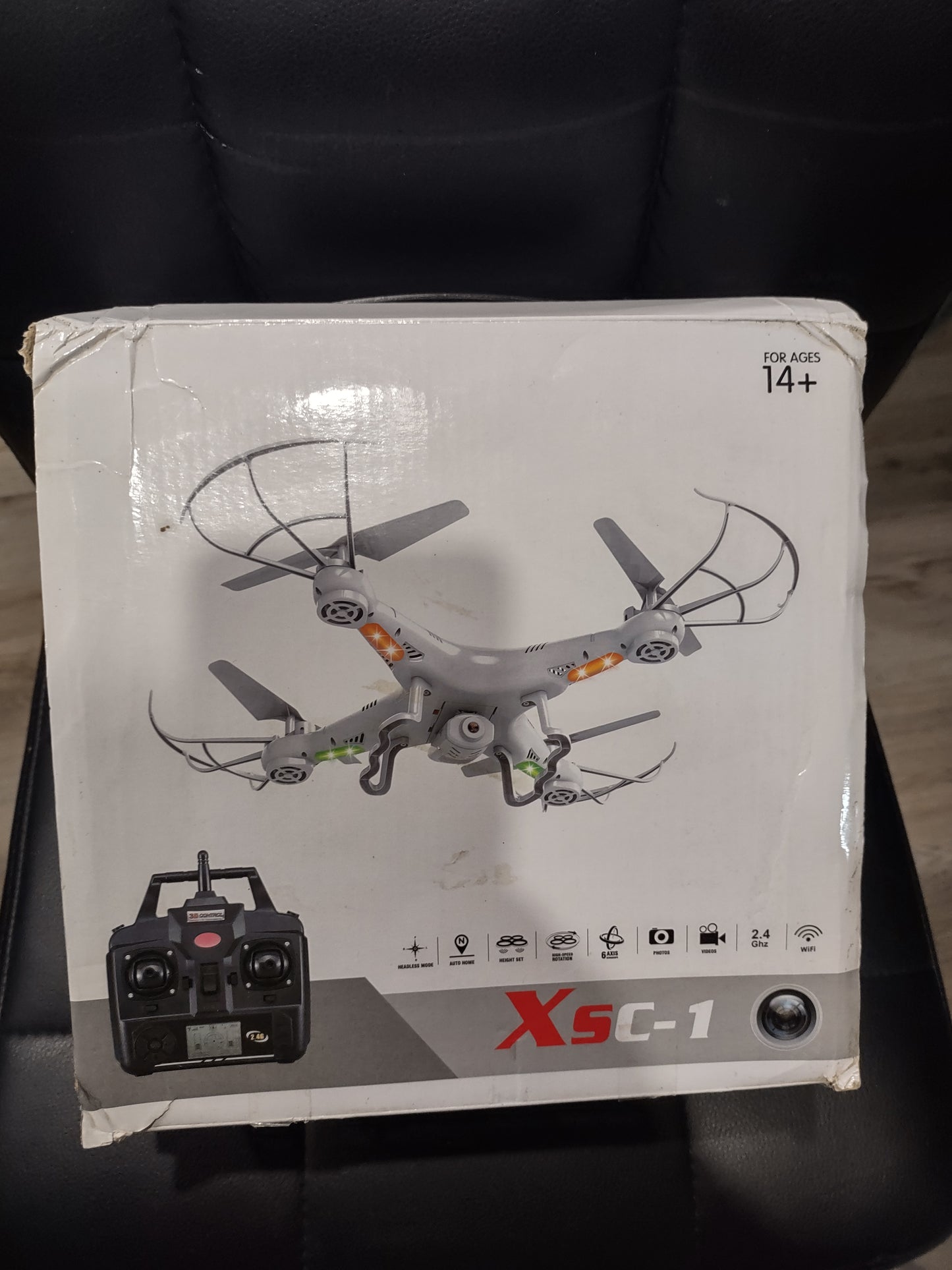 Drone XS C1 con scatola radiocomando istruzioni WiFi