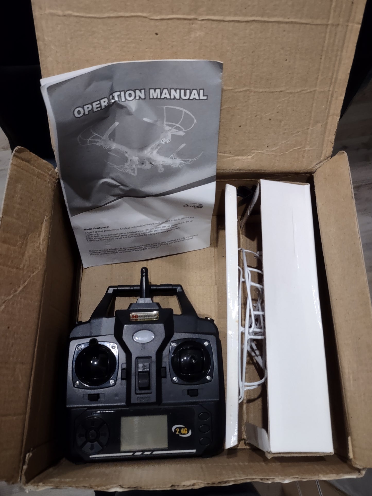Drone XS C1 con scatola radiocomando istruzioni WiFi