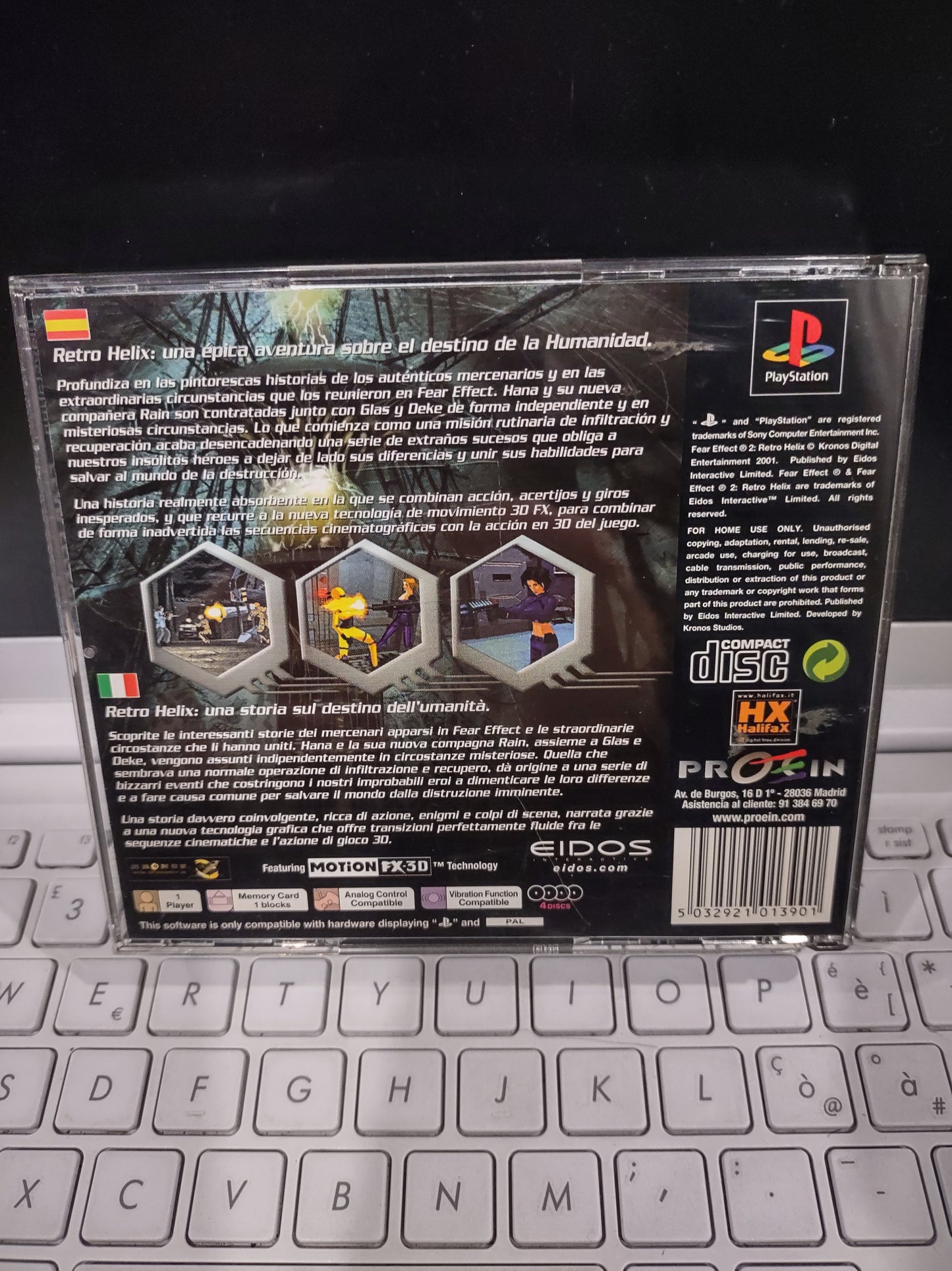 Gioco PlayStation PS1 fear effect 2
