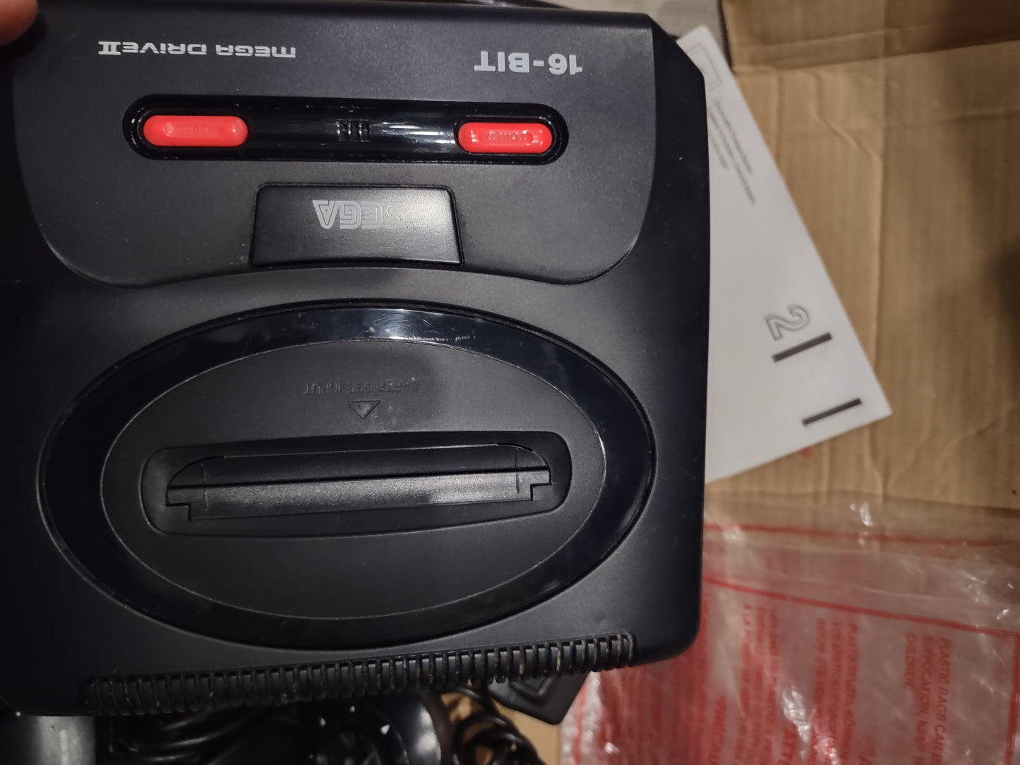 Console sega mega drive 2 con scatola due controller cavi 16 bit vintage
