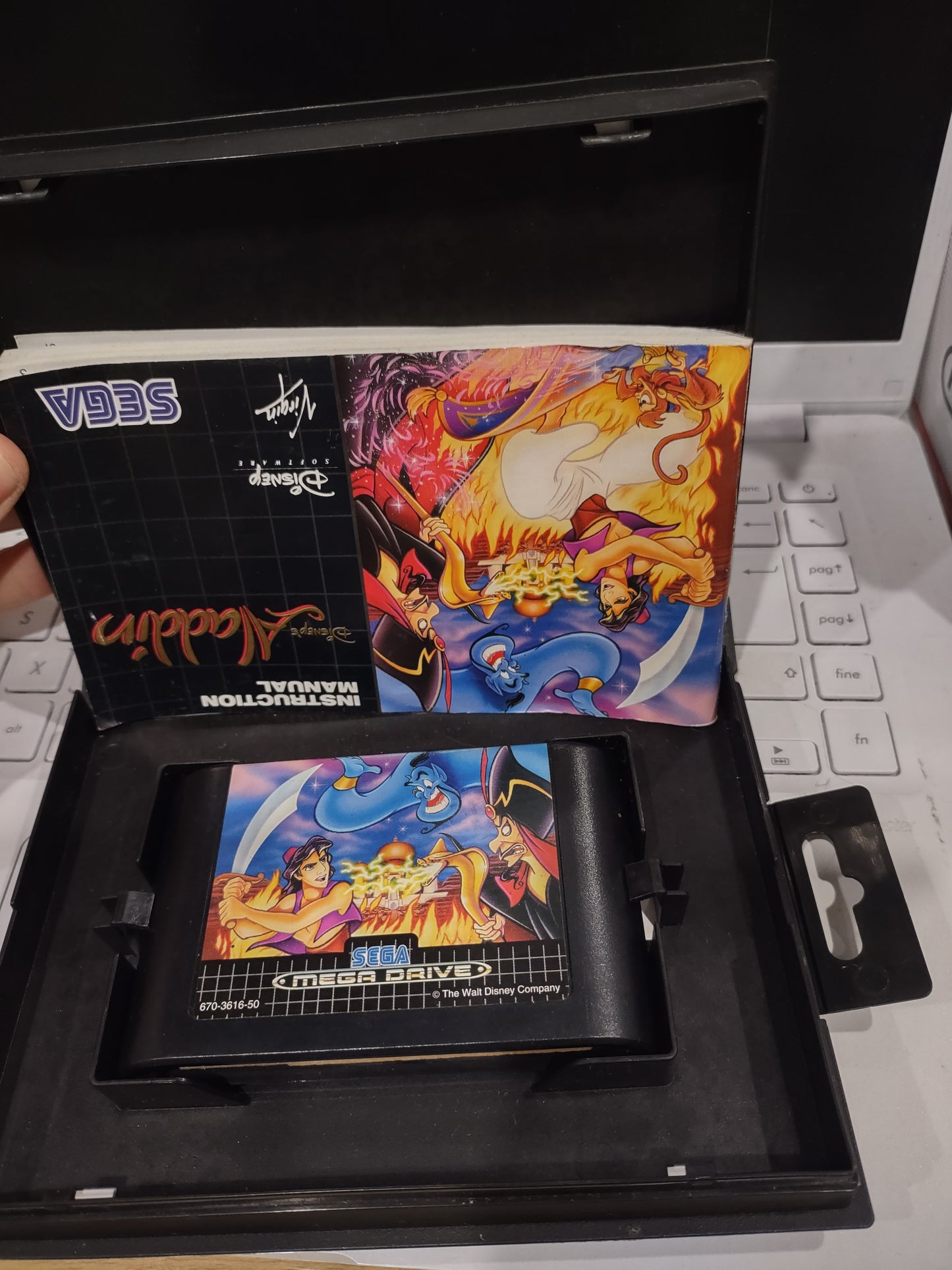 Gioco Sega Mega drive Disney Aladdin completo