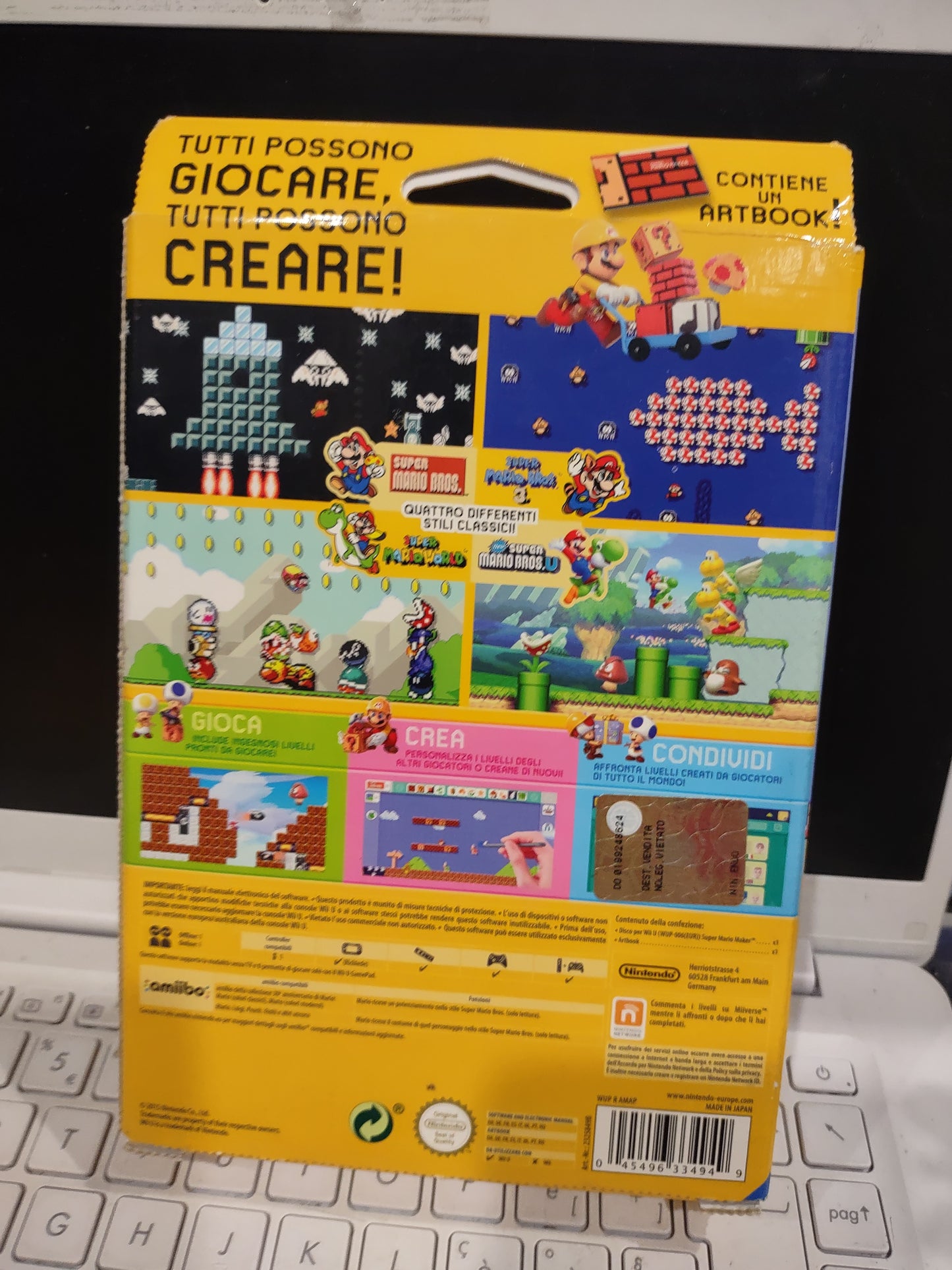 Gioco Nintendo Wii u Super Mario maker box limited