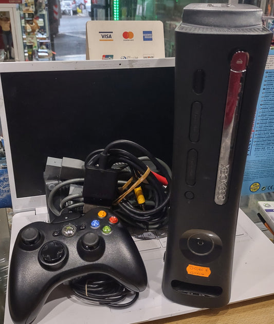 Console black fat Xbox 360 Microsoft con cavo controller 120 GB
