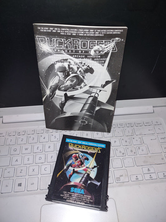 Gioco Atari 2600 sega buck rogers Planet of zoom cartuccia e istruzioni